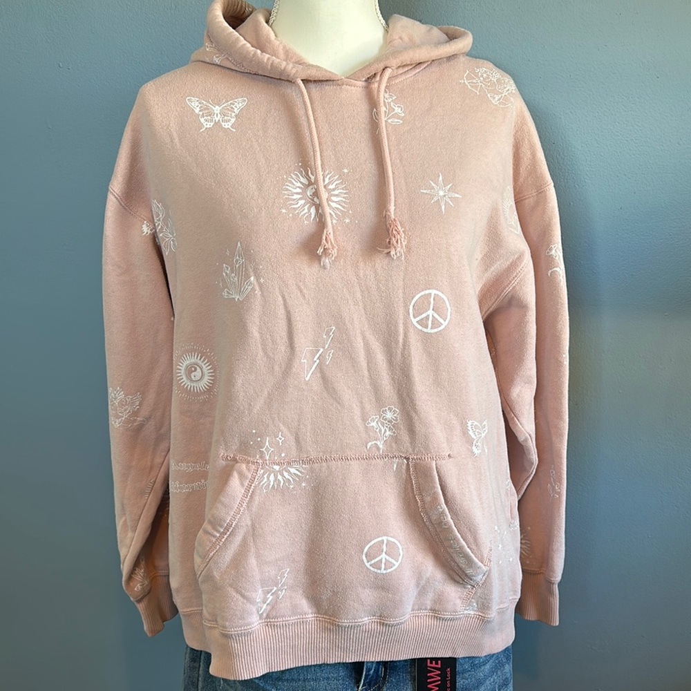 Women's Hollister Pink Graphic Hoodie